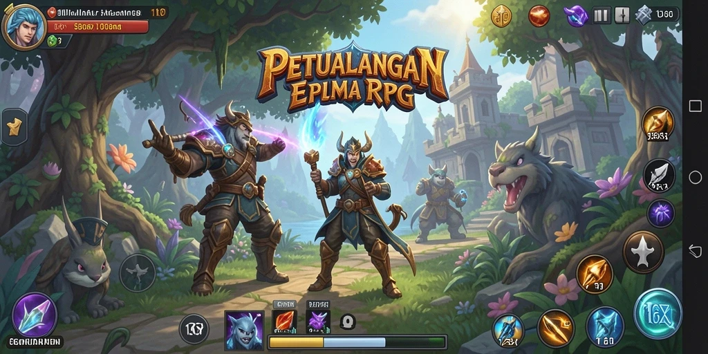Tampilan gameplay RPG <strong>116X</strong> yang memukau dan penuh petualangan.
