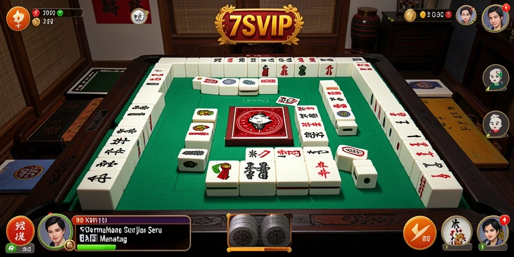 Tampilan menarik dari gameplay Mahjong di 7SVIP.