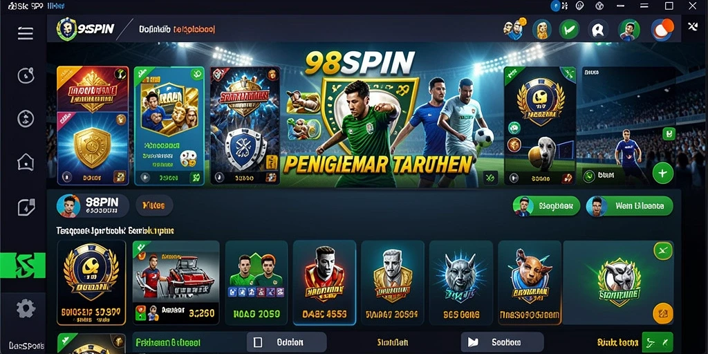 Tampilan gameplay aplikasi 98SPIN yang menarik dan ramah pengguna.