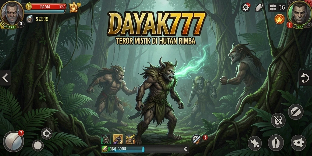 Tangkapan layar DAYAK777 menampilkan suasana menakutkan di dalam hutan.