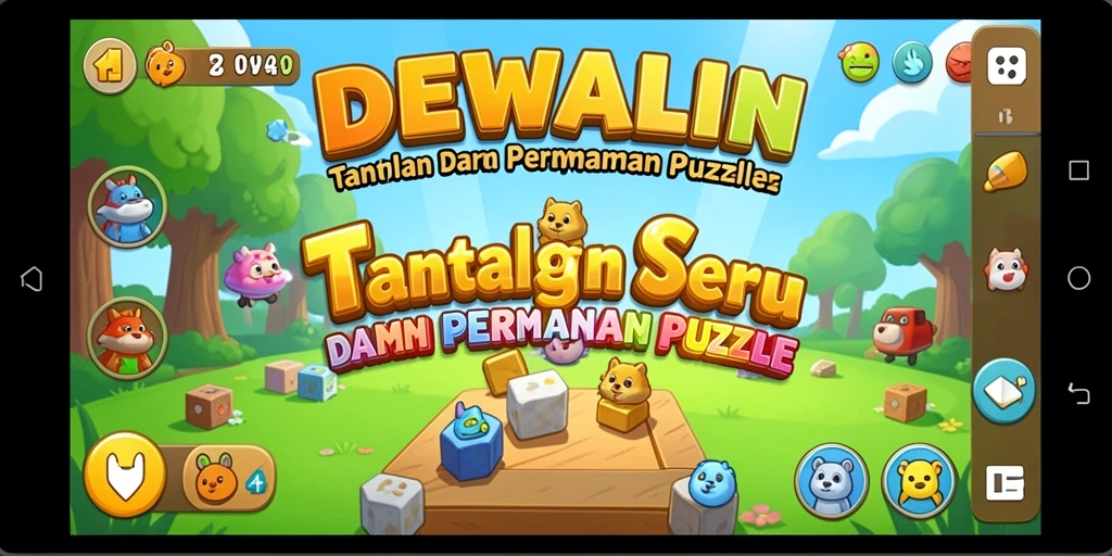 Tampilan gameplay DEWALIN dengan teka-teki yang menantang.