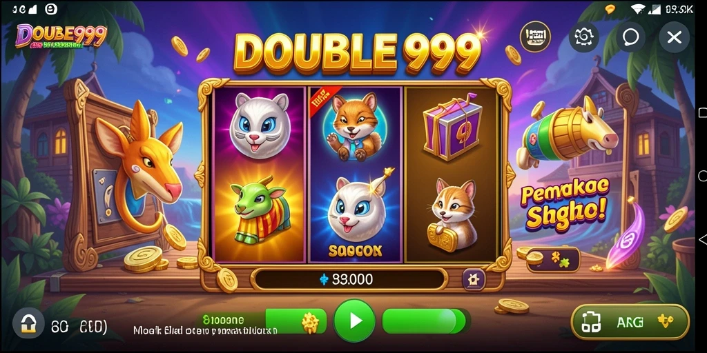 Screenshot gameplay menarik dari permainan Slot DOUBLE999.