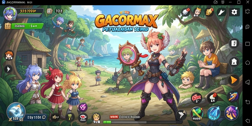 Tampilan gameplay menarik di dunia anime GACORMAX.