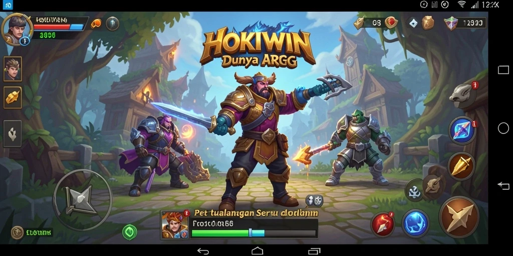 Tampilan gameplay HOKIWIN yang menegangkan dan penuh aksi.