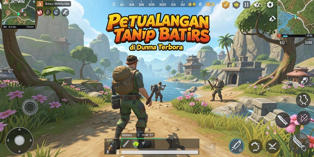 Screenshot gameplay JKTWIN menampilkan aksi seru di dunia Open World.