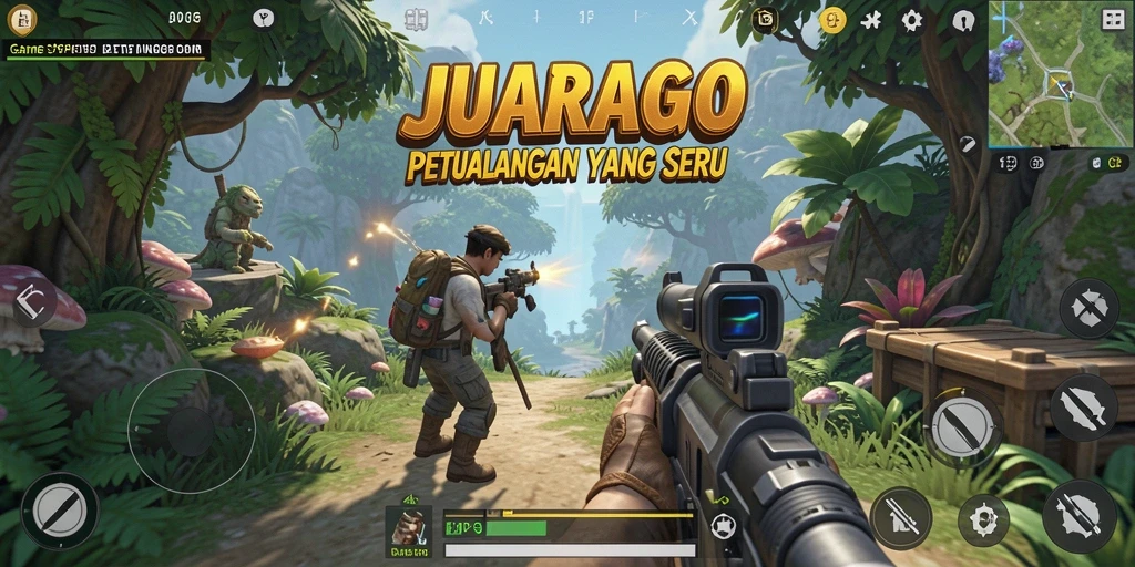 Gameplay JUARAGO yang mendebarkan dalam aksi TPS.