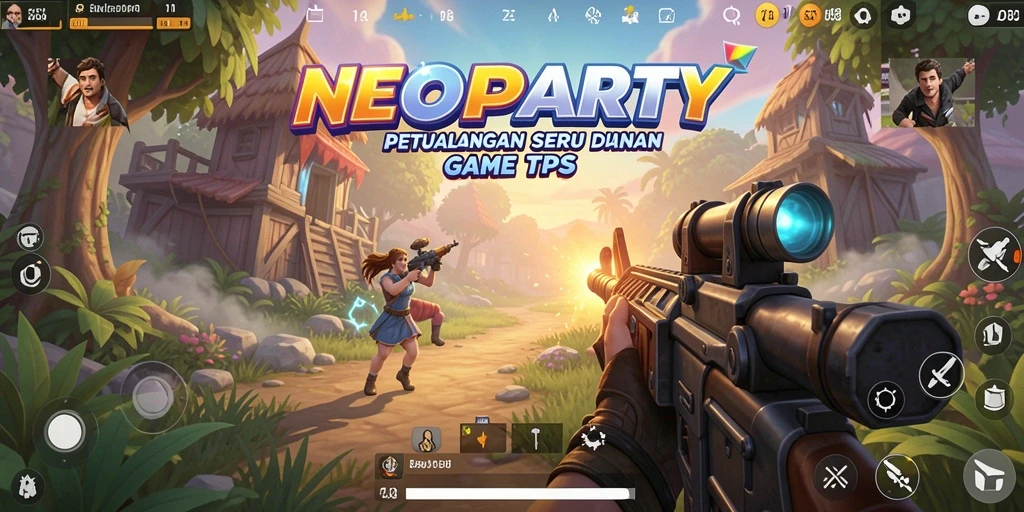 Tangkapan layar gameplay NEOPARTY yang seru dan penuh aksi.
