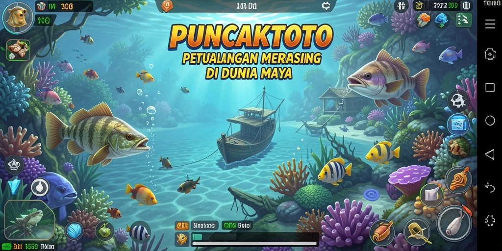 Tampilan menarik dari gameplay PUNCAKTOTO dengan pengalaman memancing yang seru.