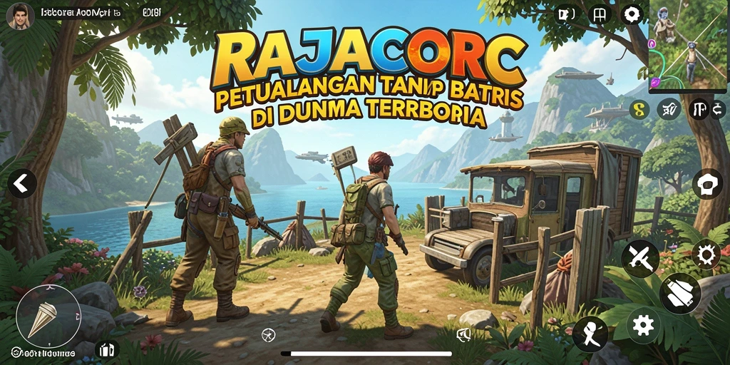 Tampilan gameplay RAJACORC yang epik dan penuh petualangan.