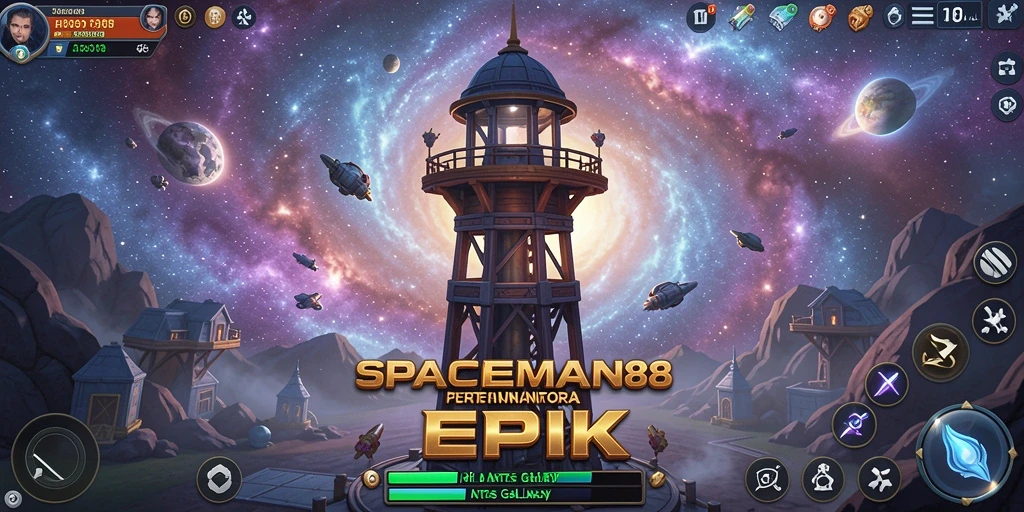 Tampilan gameplay SPACEMAN88 yang seru dan strategis.