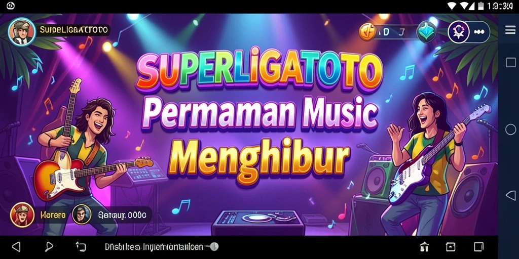 Tampilan gameplay menarik dalam SUPERLIGATOTO yang menggugah semangat.