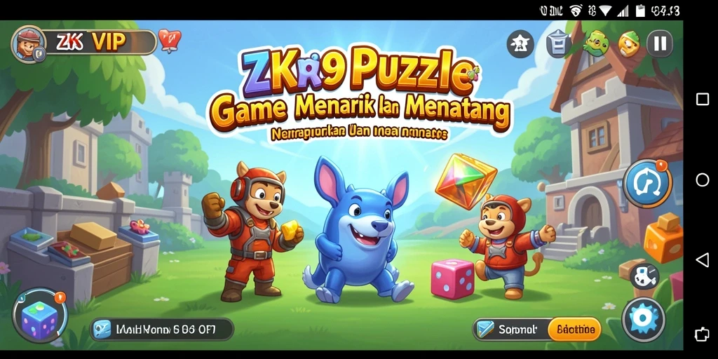 Tampilan gameplay ZK9VIP yang menarik dan menantang puzzle.